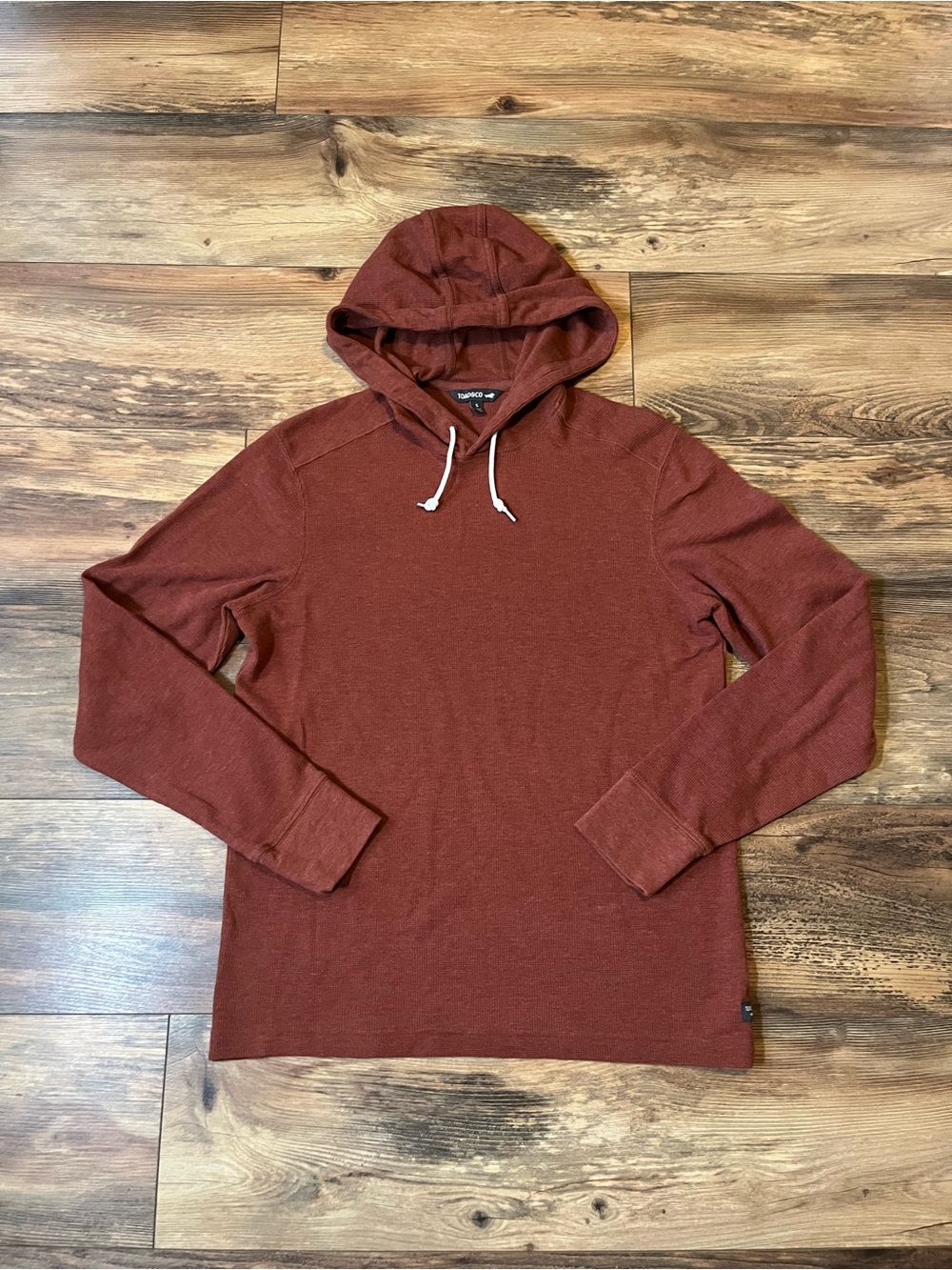 Toad&Co Framer Dos Hoodie Women’s Small Rust Orange Organic Cotton Gorpcore Fall